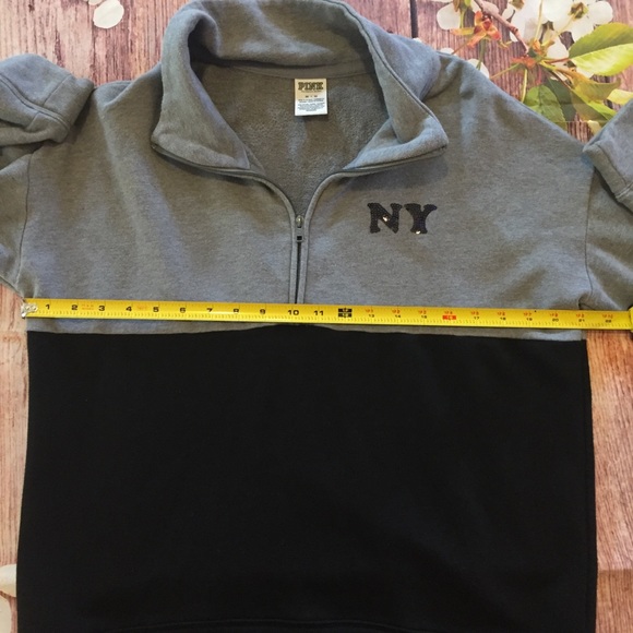 Vs pink NEW YORK  bling quarter zip liberty - Picture 7 of 8